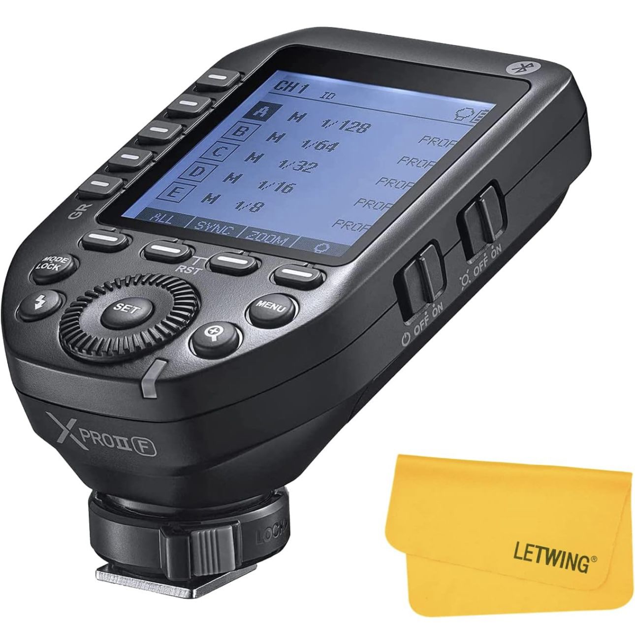 Godox XProII-F XProIIF TTL Wireless Flash Trigger for Fuji Cameras, 2.4G Wireless Flash Transmitter HSS 1/8000S, Bluetooth Connection, TCM Transform F