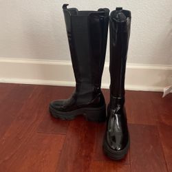 Thigh High Leather Boots 