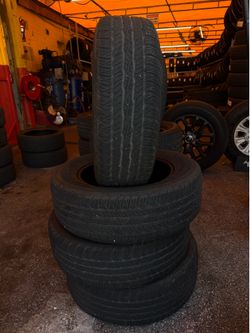 4 Used set tires 225/65/17 Dunlop