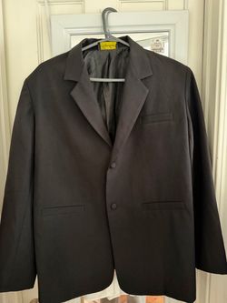 Black Two-Button Dress Suit Jacket