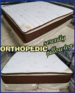Pillowtop! Serenity sleep! BOXSPRING included! We deliver