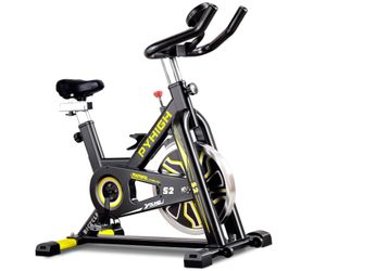 PYHIGH Magnetic Stationary Exercise Bike for Home Indoor Cycling Bikes Excersize Bike Comfortable Seat Cushion Belt Drive Ipad Holder (Price For Each)