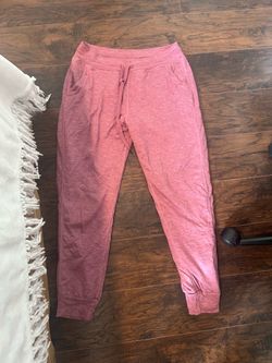 Womens Pink Fleece lined joggers Size M