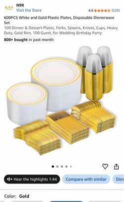Set dinner plates for 100 guees $$50