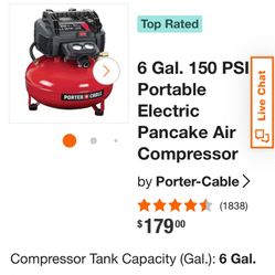 Pancake Air Compressor (New In Box)