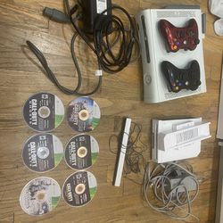 Wii console and Xbox 360 with everything 
