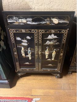 Chinese cabinets and stand