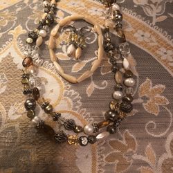 Stone And Freshwater Pearl set