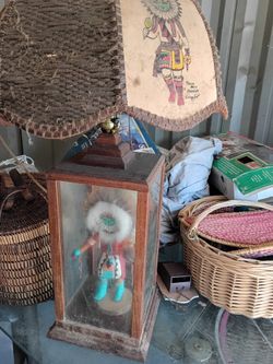 Native American handcrafted lamp