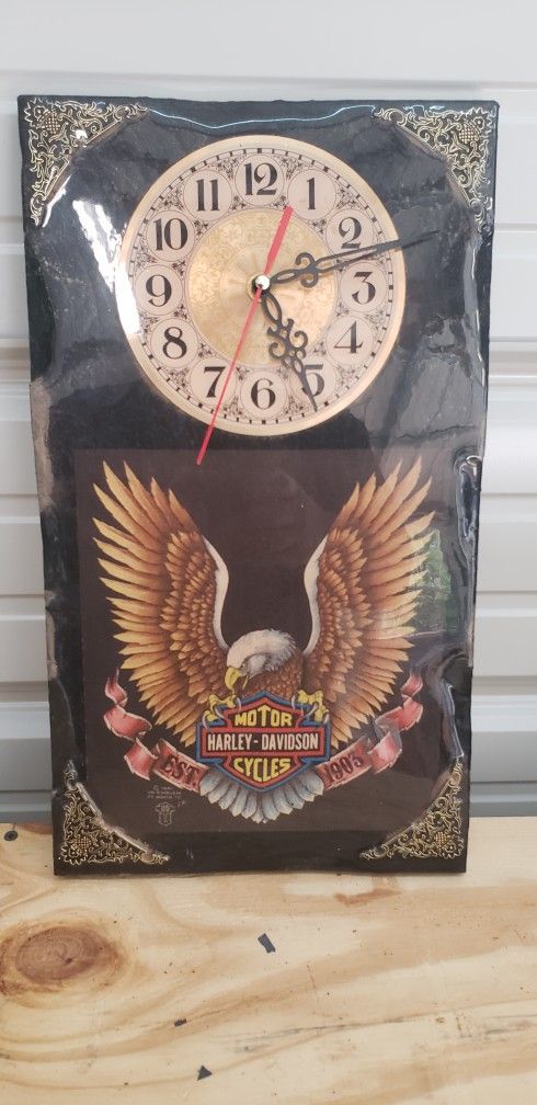 Vintage Harley Davidson Clock