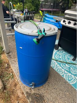 55 Gallon Water Storage Barrel