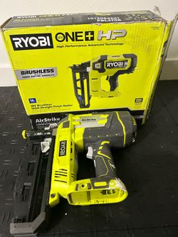 RYOBI ONE+ HP 18V Brushless Cordless 16-Gauge Straight Finish Nailer (Tool Only)