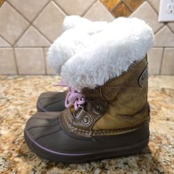 Girls snow winter boots kids sz 10 
