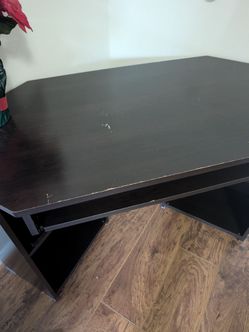 Dark Brown Corner Desk
