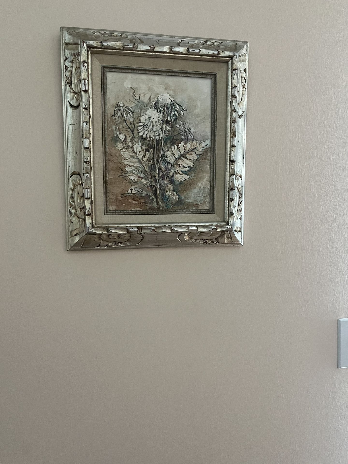 Framed Floral Artwork