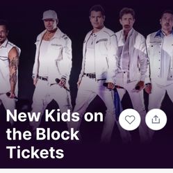 New Kids On The Block Tickets / July 1st