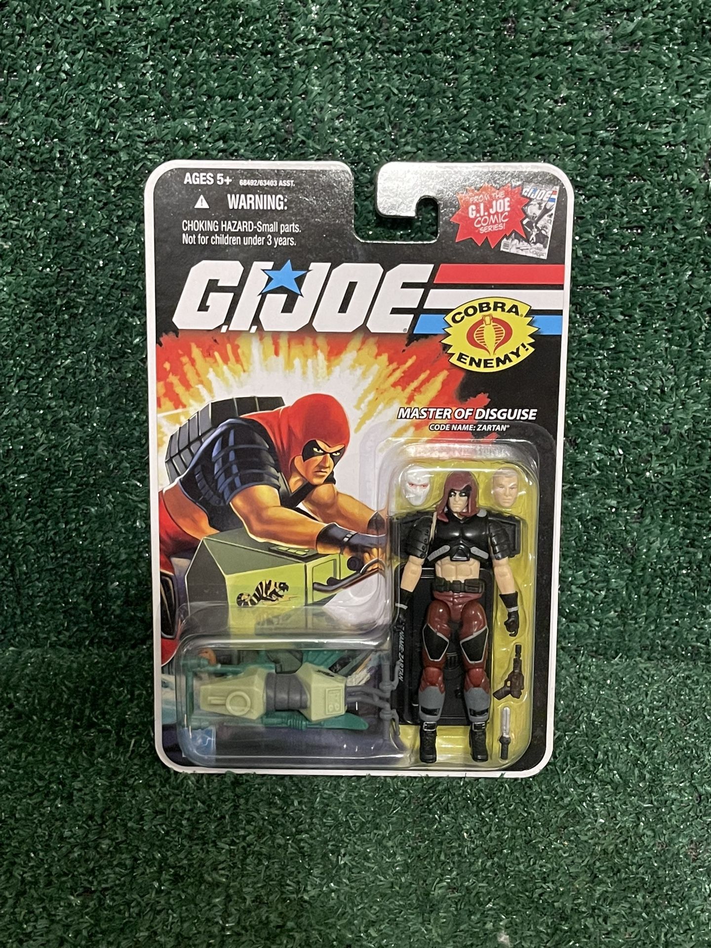 G.i. Joe 2008 Hasbro 25th Cobra Zartan V14 Foil Logo Carded Figure MOSC Sealed.