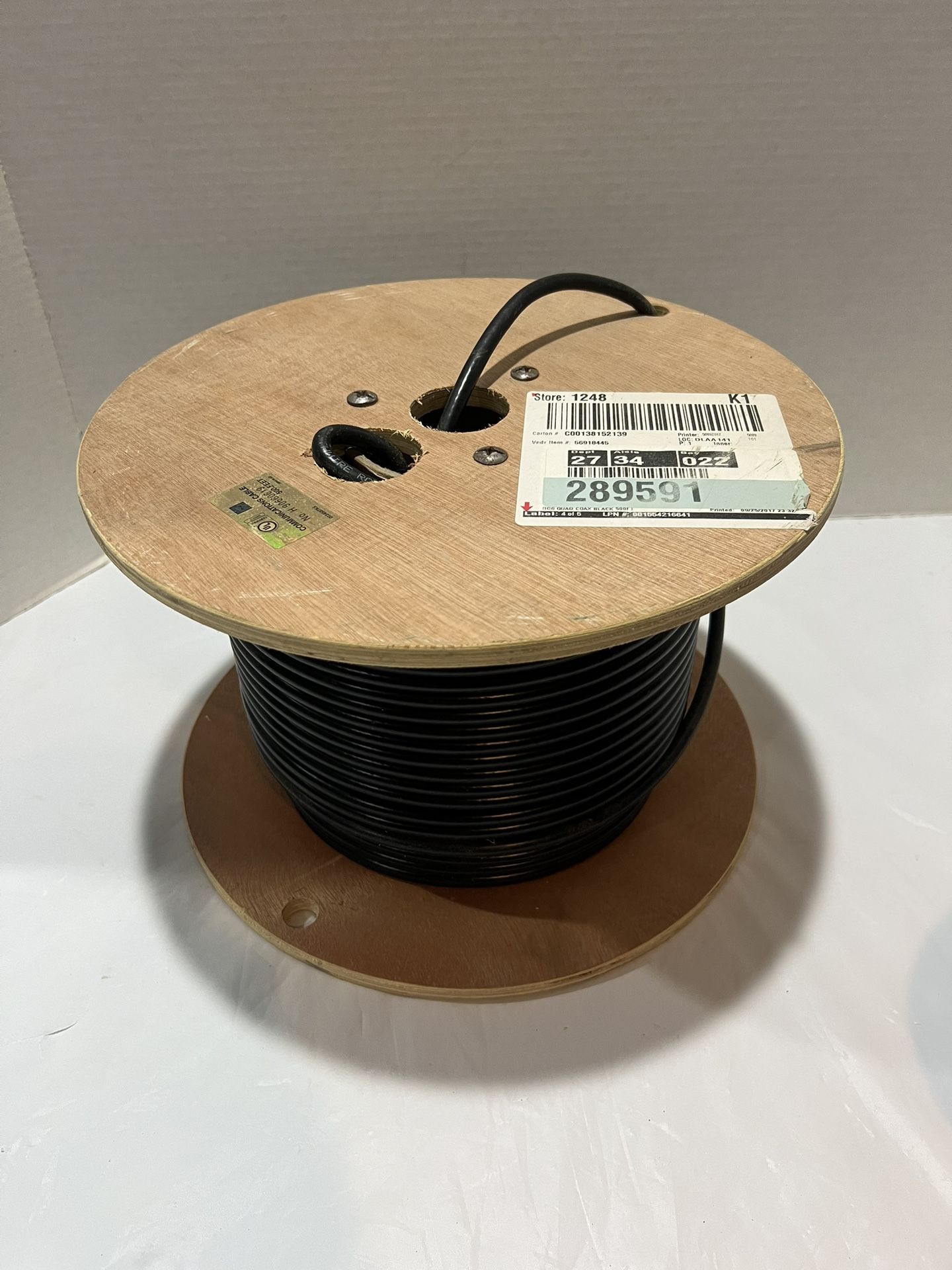 southwirw rg6 catv 18 awg ccs quad shield or cl2