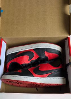 Nike Court Borough Low Recraft (GS) Red/Black Size 4.5 Y