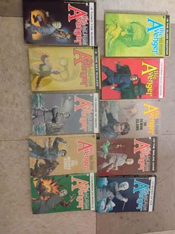 Vintage paperback pulp fiction lot The Avenger 1970s era