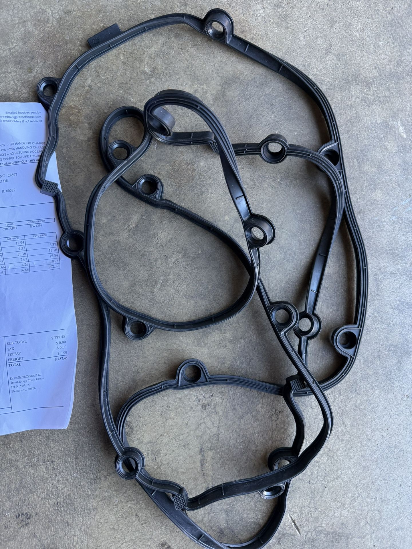 DD13 Detroit Diesel Oil Panel Gasket