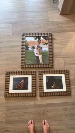3 Tiki picture frames