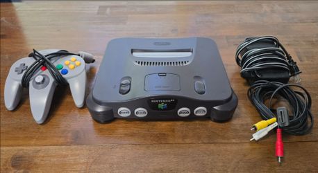 ​Original Nintendo 64 N64 Console Bundle (OEM Controller w/ Tight Stick) Cleaned & Tested