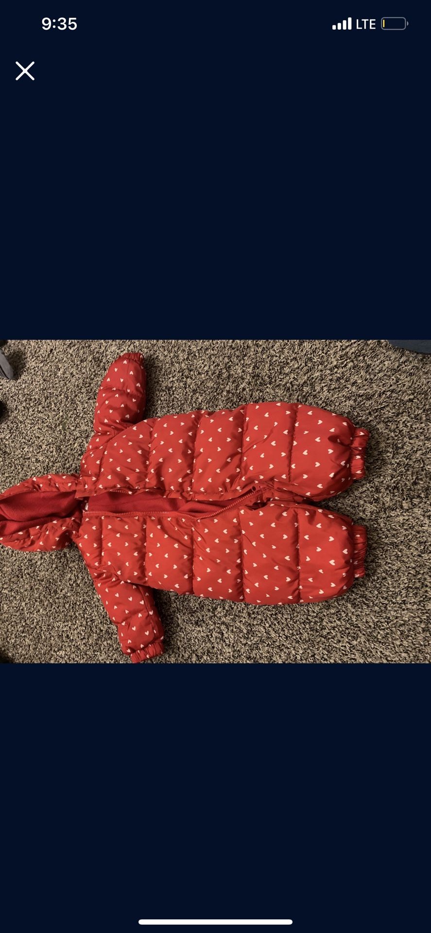 Coat New 9-12 Month 8$