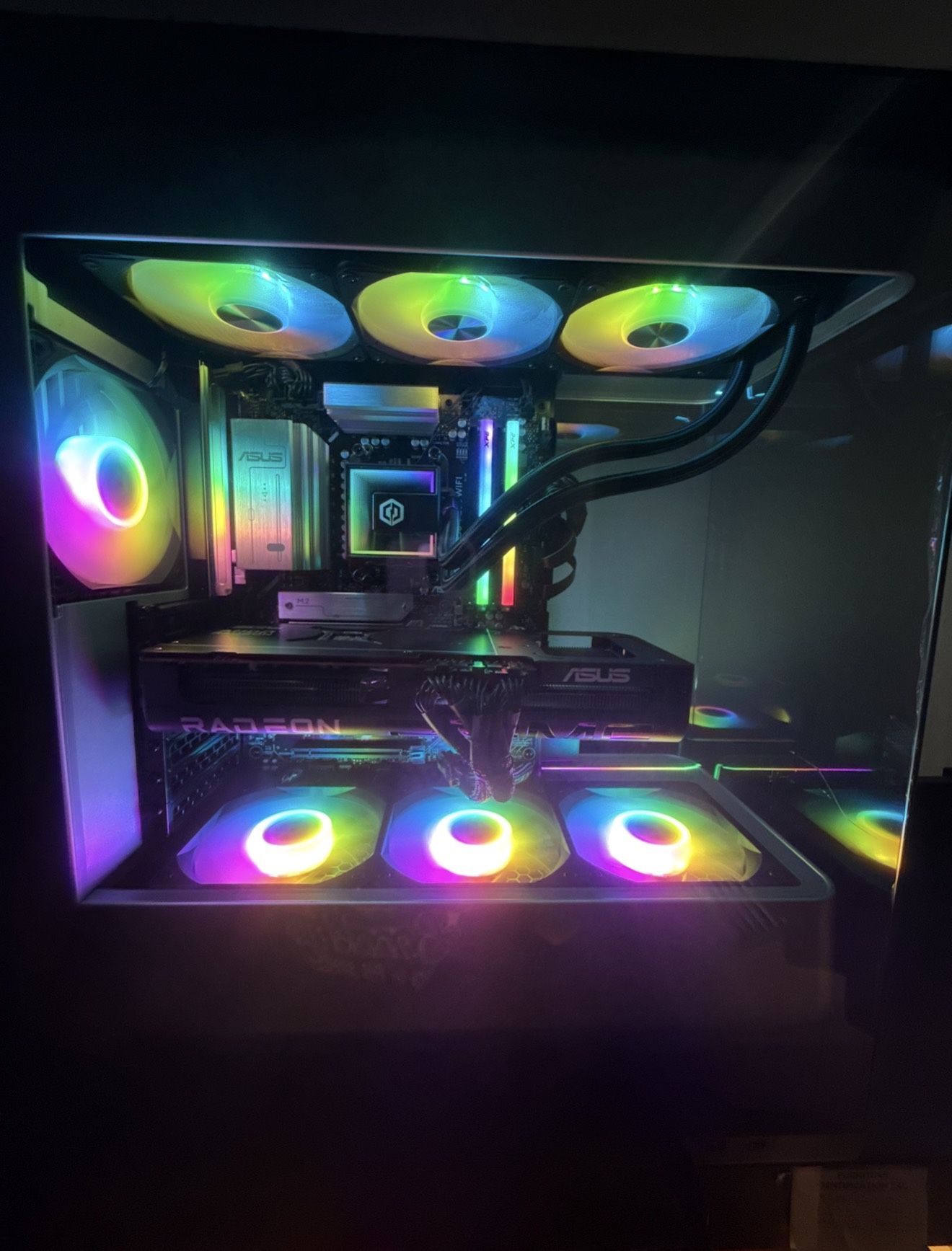 CyberPowerPC - Gaming Desktop - AMD Ryzen 7 7800X3D - AMD Radeon RX 9070 XT 16GB - 32GB DDR5 RGB - 2TB PCle 4.0 SSD - Black