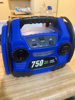 750 Peak Amp portable battery jump start