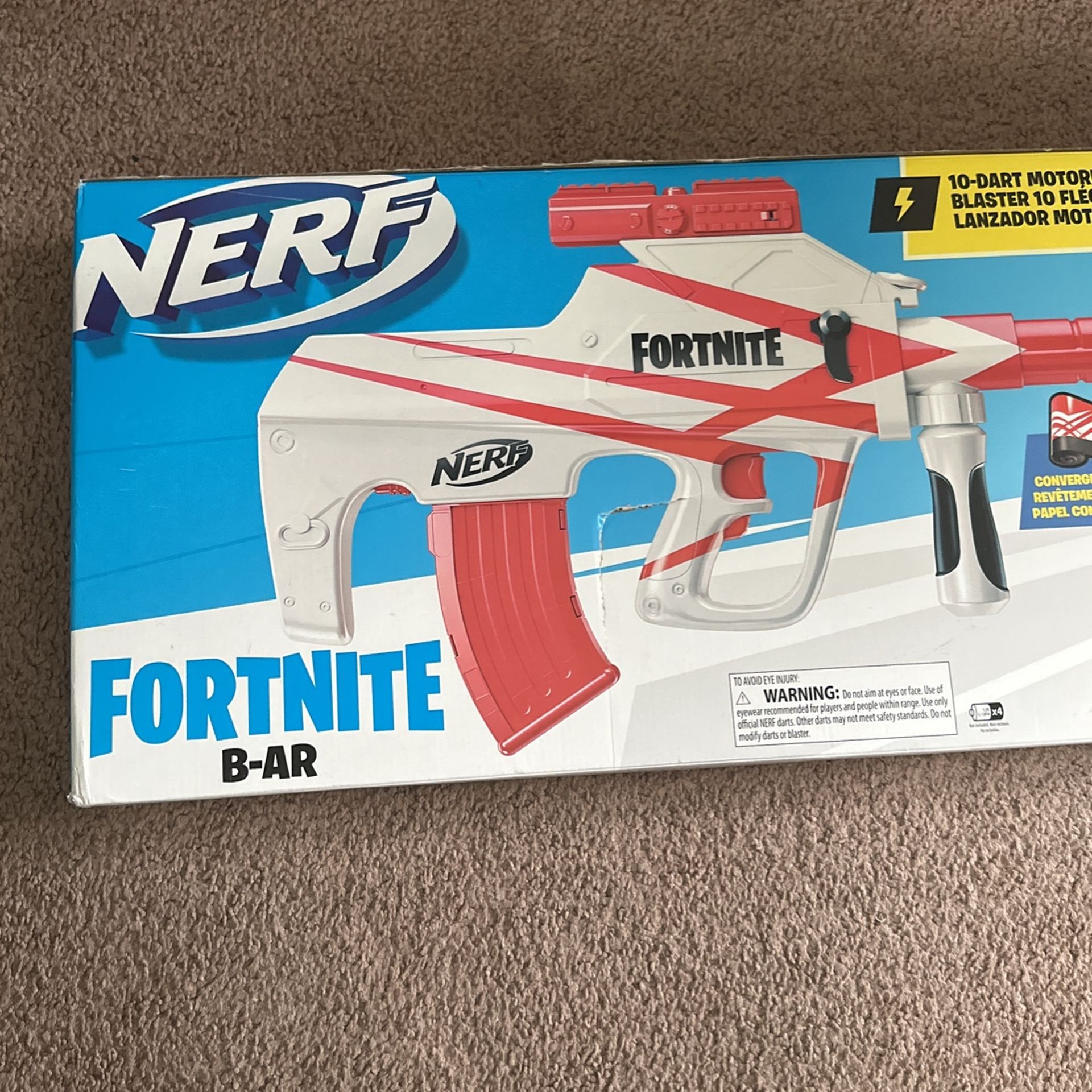 Nerf Fortnite B-AR Motorized Dart Blaster -- Fortnite Converge