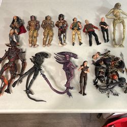 Large Lot Of Neca Figures 