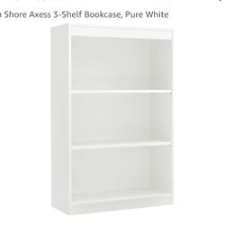 NEW South Shore Axess 3-Shelf Bookcase, Pure White