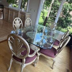 Dinning table & Chairs & Buffet cabinet 