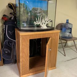 26 gallon bow hot sale front aquarium hood