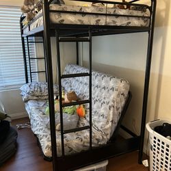 Twin over Futon Full Bunk Bed Frame