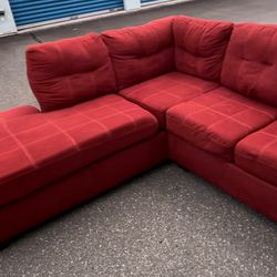 Red Sectional Like New  