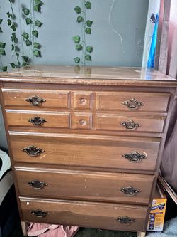 Brown wooden dresser