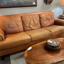 Chateau D’Ax Leather Sofa