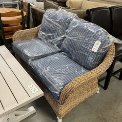 Wicker Patio Furniture Loveseat Sofa (in Store) 