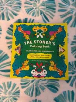 The Stoner's Coloring Book by Jared Hoffman Paperback Adult Humor Coloring
