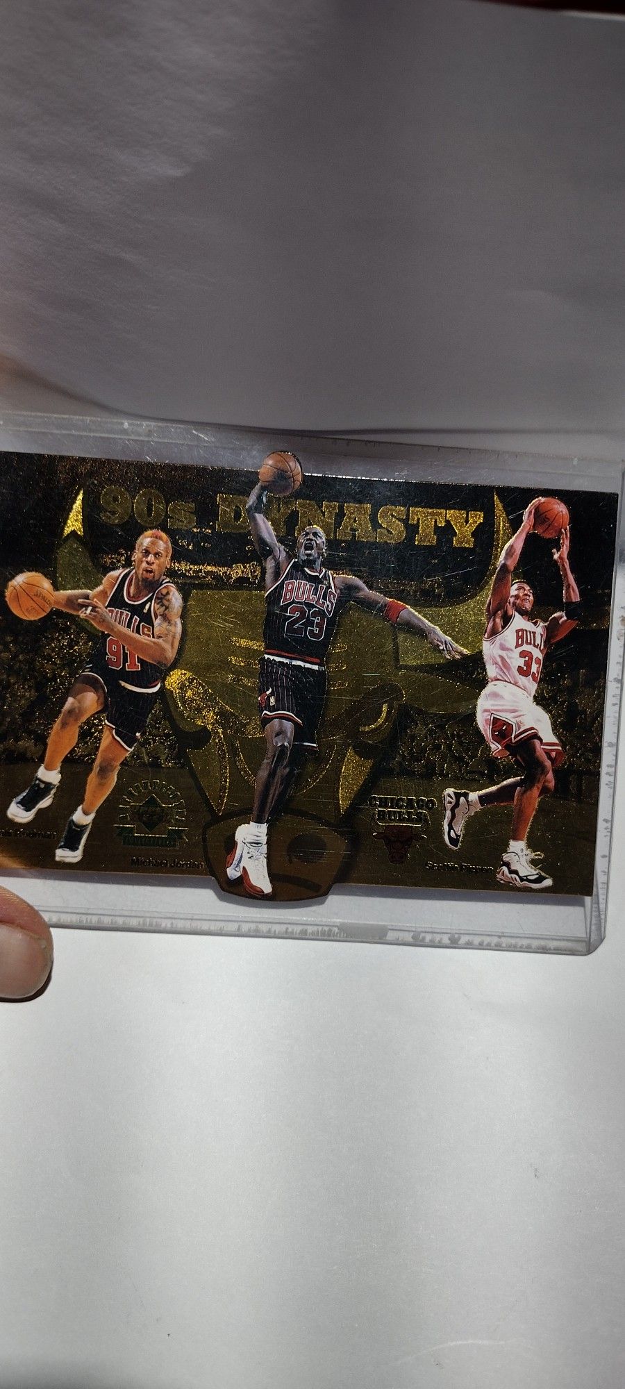 Upper Deck Bulls 90's Dynasty 1997 Gold Halogram