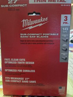Milwaukee Portable Band Saw Blades