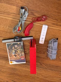 Nintendo Wii Red Console Bundle with Game