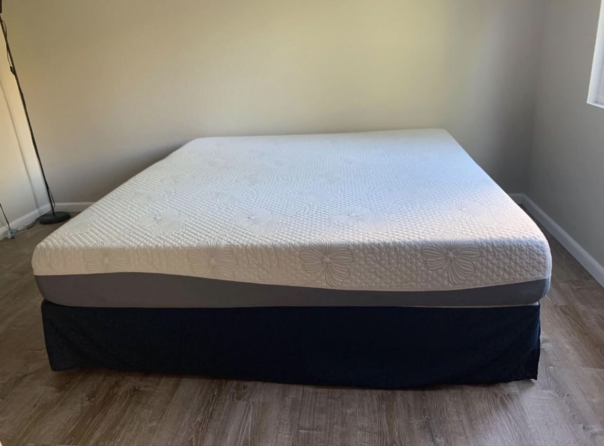 King Size Bed- Mattress, Box Spring & Bed Frame OBO