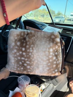 Deer print purse