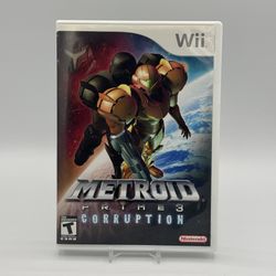 Metroid Prime 3 Corruption (Nintendo Wii) Complete* Tested*