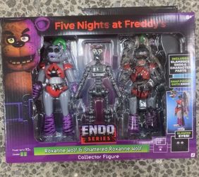 FNAF Five Night At Freddy’s Endo-3 Series ROXANNE WOLF & SHATTERED 6" Figure NEW