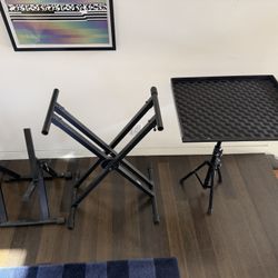 Three Keyboards , Percussion and Amplifier Stands - $50 Each, $100 For All
