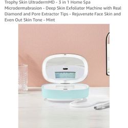 New! New! Trophy Skin UltradermMD - 3 in 1 Home Spa Microdermabrasion - Deep Skin Exfoliator Machine